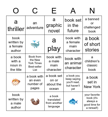 Summer Learning Bingo Card