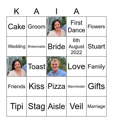 Manchester Hen Party Bingo Card