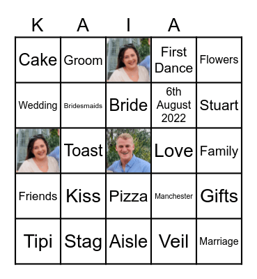 Manchester Hen Party Bingo Card