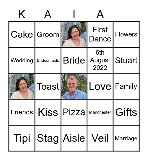 Manchester Hen Party Bingo Card