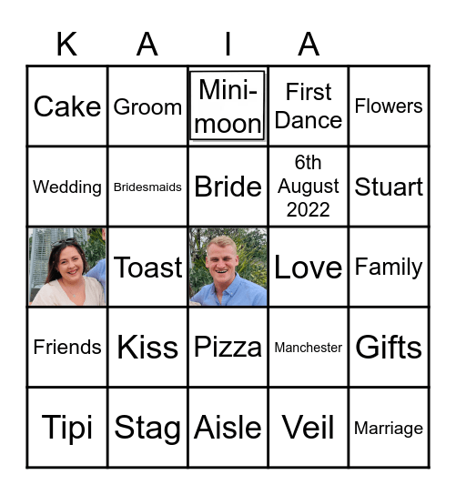 Manchester Hen Party Bingo Card