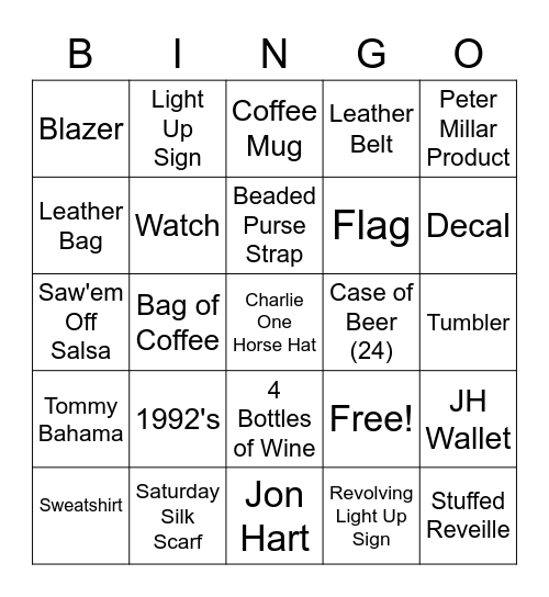 July Sales Bingo Card