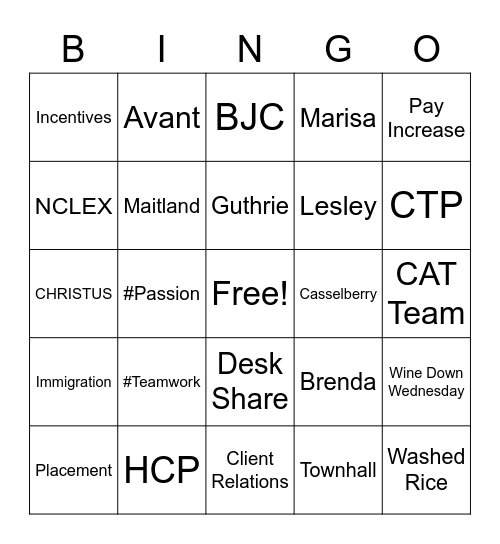 CS Bingo Card