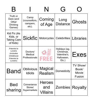 SOOBFEST Bingo Card