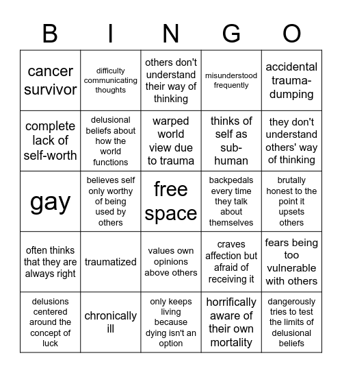 komaeda kinnie Bingo Card