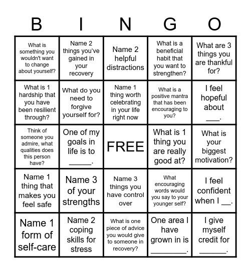 Cielo House BINGO Card