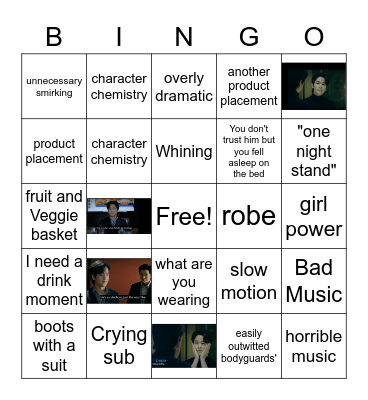 Unforgotten Night Bingo Card