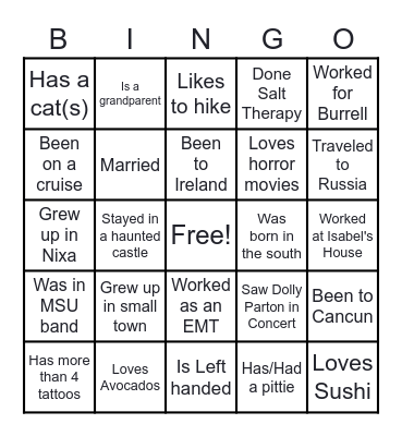 CC Links Diverse Team Bingo Card