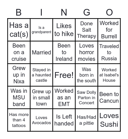 CC Links Diverse Team Bingo Card