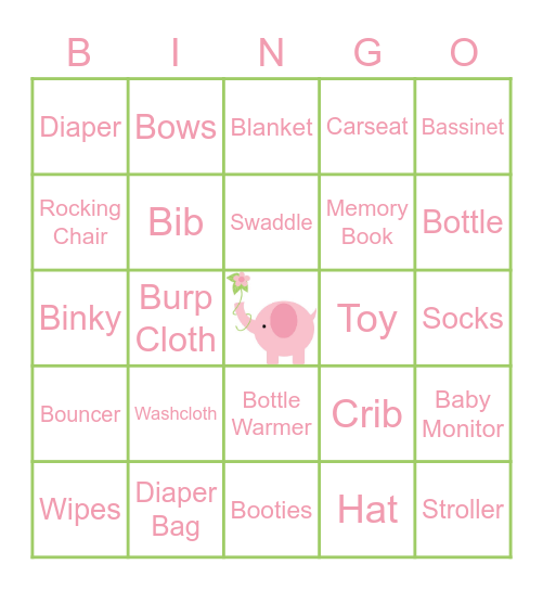 Baby's 1st Bingo Card