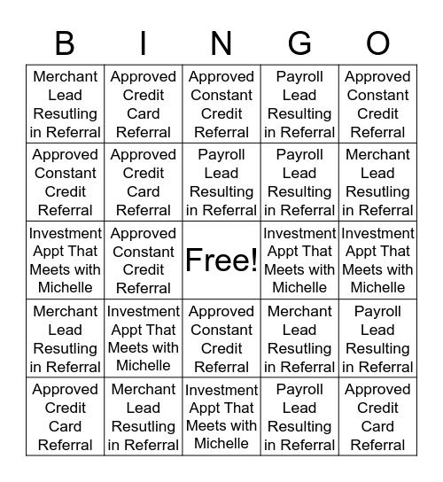 Teller Bingo Card