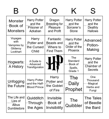 Harry Potter Bingo! Bingo Card