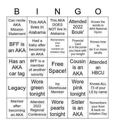 Scintillant Pearls' 3rd AKAversary Bingo Card