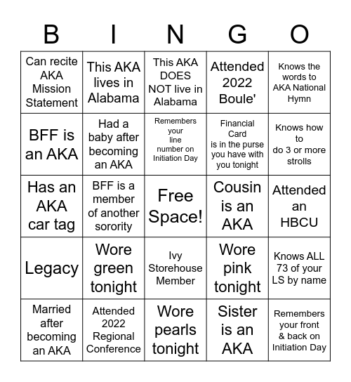 Scintillant Pearls' 3rd AKAversary Bingo Card