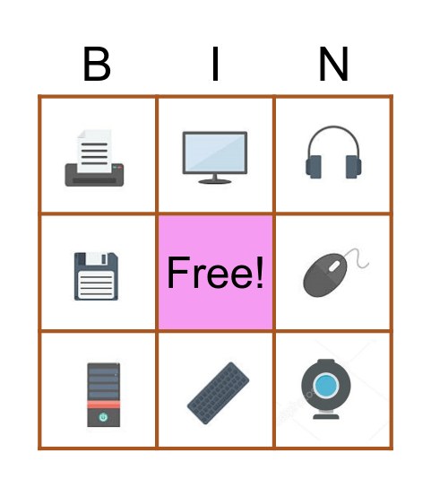 อุปกรณ์คอมพิวเตอร์ Bingo Card