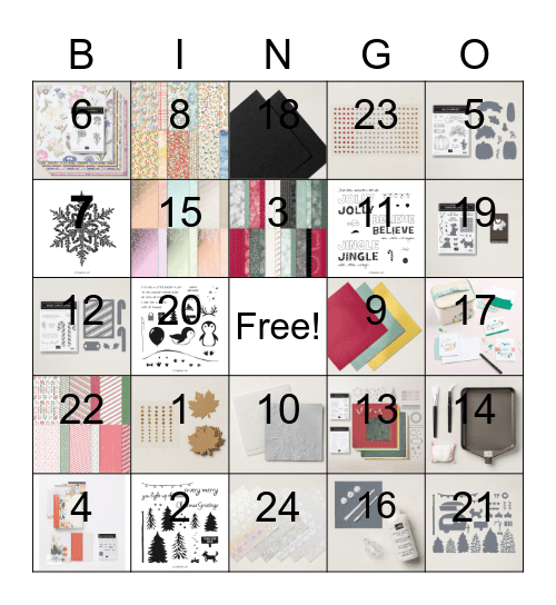 2022 July-December Mini Bingo Card