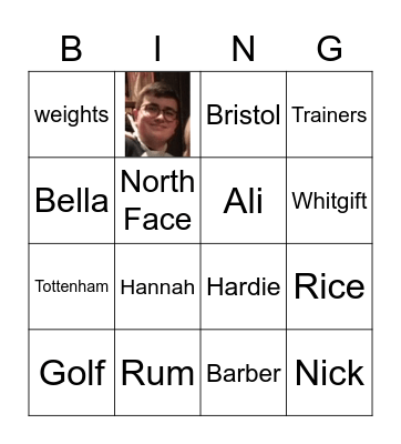 21 Joe Bingo Card