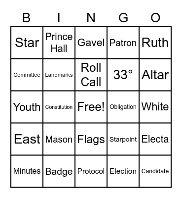 Bon Voyage Bingo Card