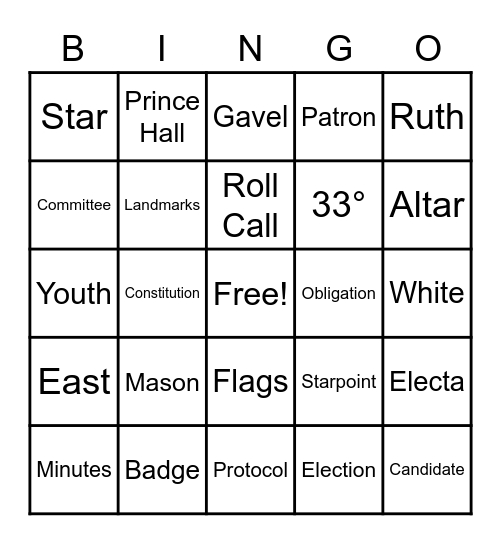 Bon Voyage Bingo Card