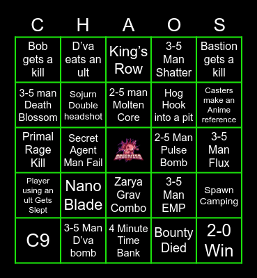 OC:26 YEEEEHAAAAAW Bingo Card