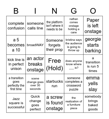 Tech Bingo Card