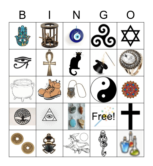 Kouzelné symboly Bingo Card