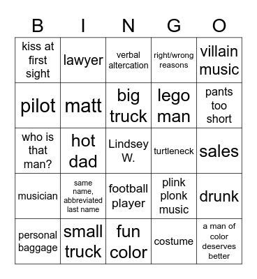 BACHELORETTE NIGHT #1 Bingo Card