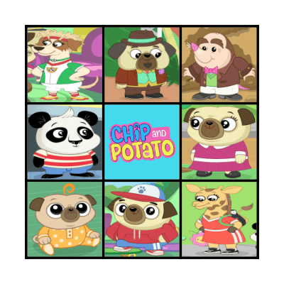 Chip & Potato Birthday Bingo Card