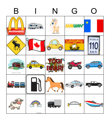 Yogi Bear Trip Bingo 2022 Bingo Card