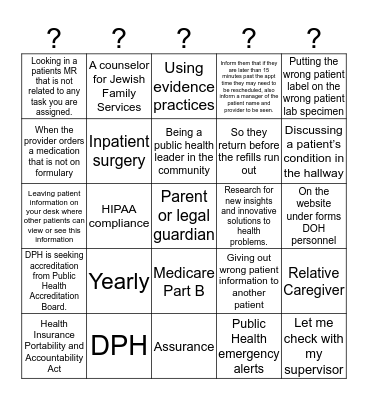 Let's Play Bingo Card