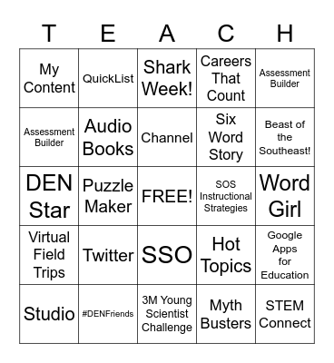 #DENEVENT #2022utcBINGO Card