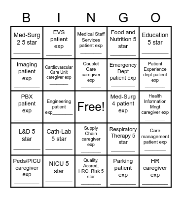 Path To Excellence! Bingo Card