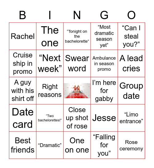 The Bachelorette(s) Bingo Card