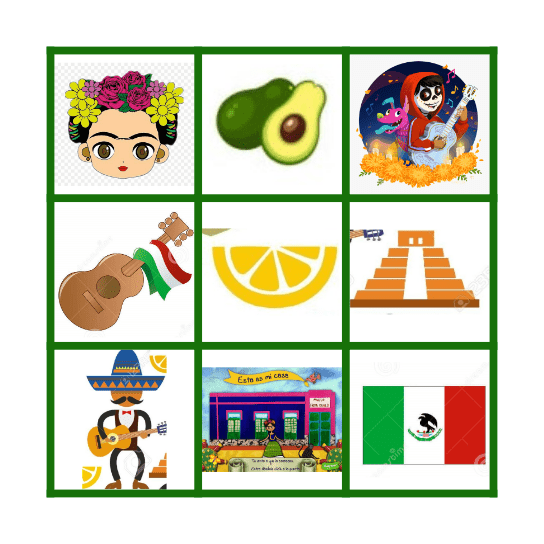 MEXICAN BINGO! Bingo Card