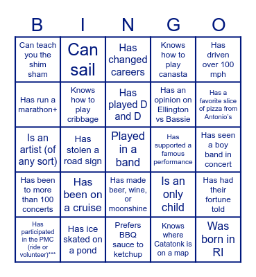 The great wedding scavenger hunt Bingo Card