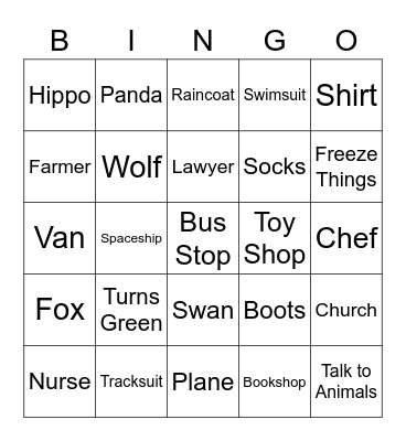 Week Two Bingo Recap Bingo Card