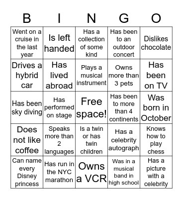 Bingo Card