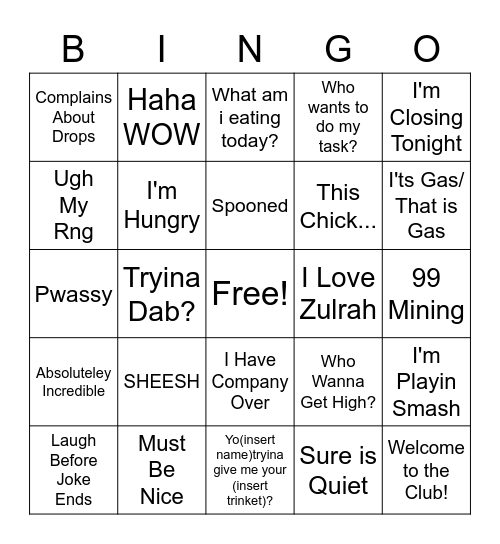 Bingo Nolegs Edition Bingo Card