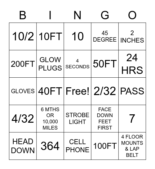 SCHOOL BUS BINGO Card