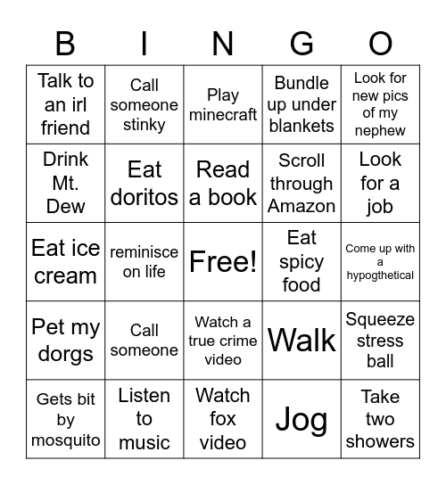 Alex bingo Card