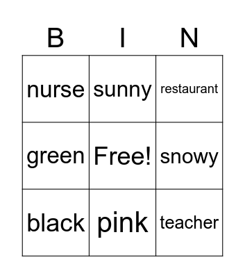 Dino 5 Bingo Card