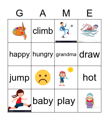 PLAY! DAY Bingo Card