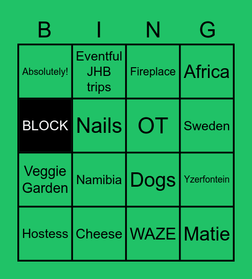 Bingo for Maydie Bingo Card