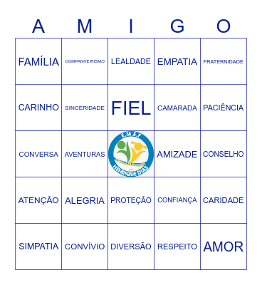BINGO DA AMIZADE- Retiro Bingo Card