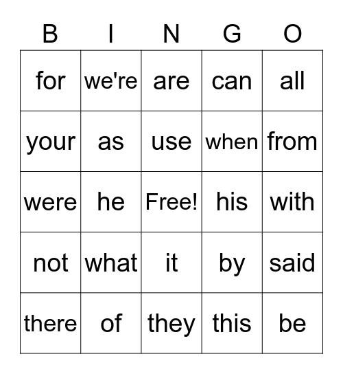 PAXTON'S #1 SIGHT Bingo Card