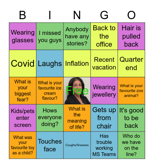 JOANNE BINGO!! Bingo Card