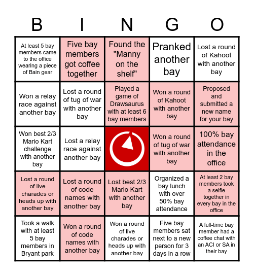 Baylympics Bingo! Bingo Card