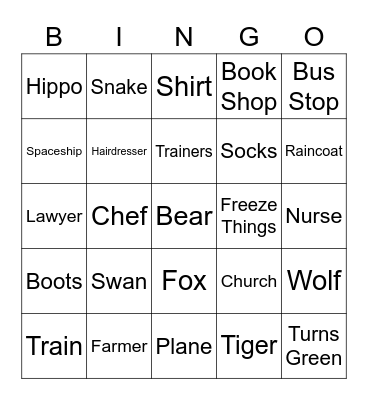 Week Two Bingo Recap Bingo Card