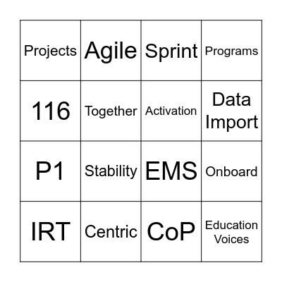 Be You Digital Team Reflection Bingo Card