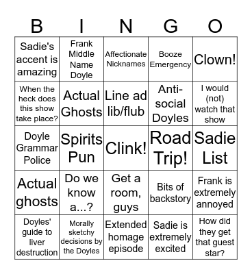 Beyond Belief Bingo Card